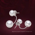 2014 Latest Silver Freshwater Pearl Earrings